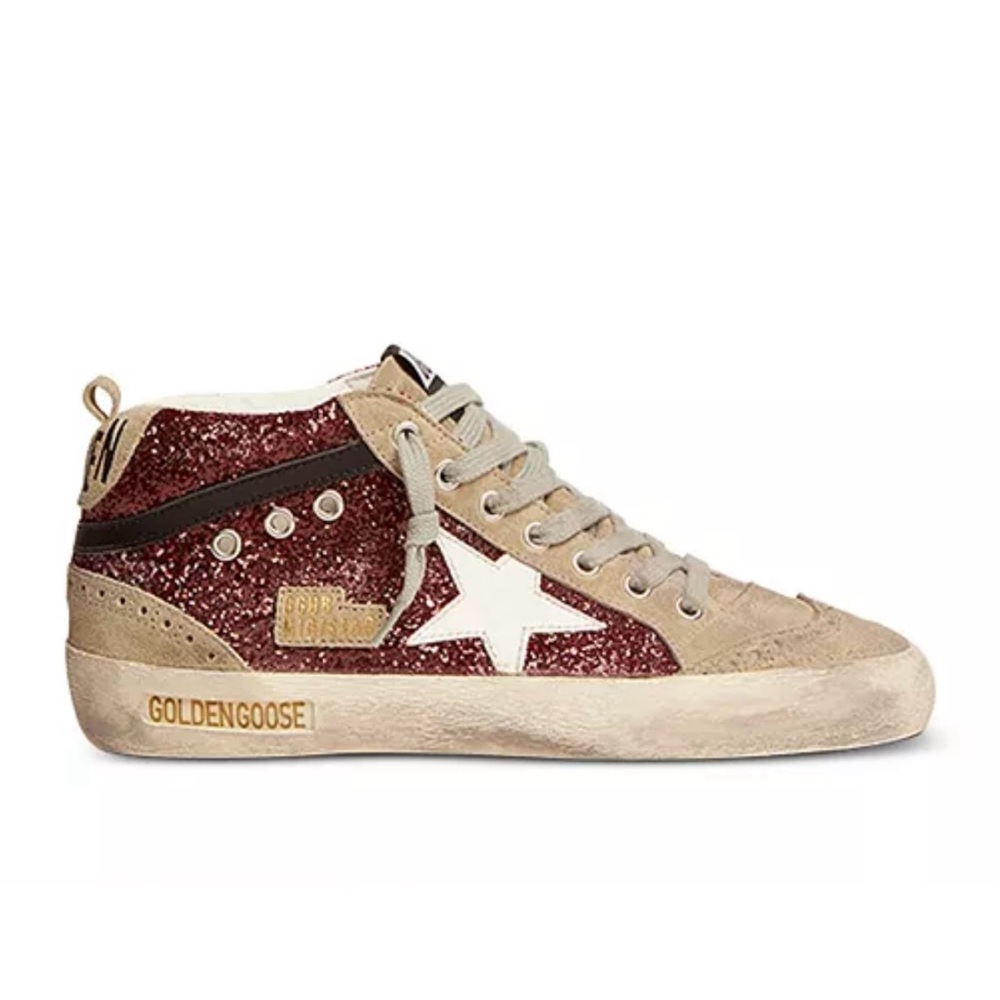 Golden Goose Glitter Midstar Sneakers